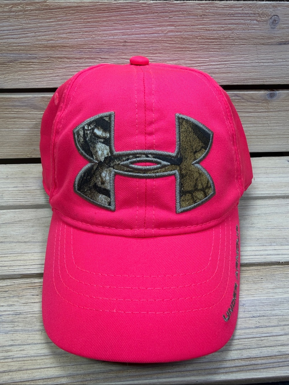Under Armour Women’s Hot Pink Cap with Camo Logo